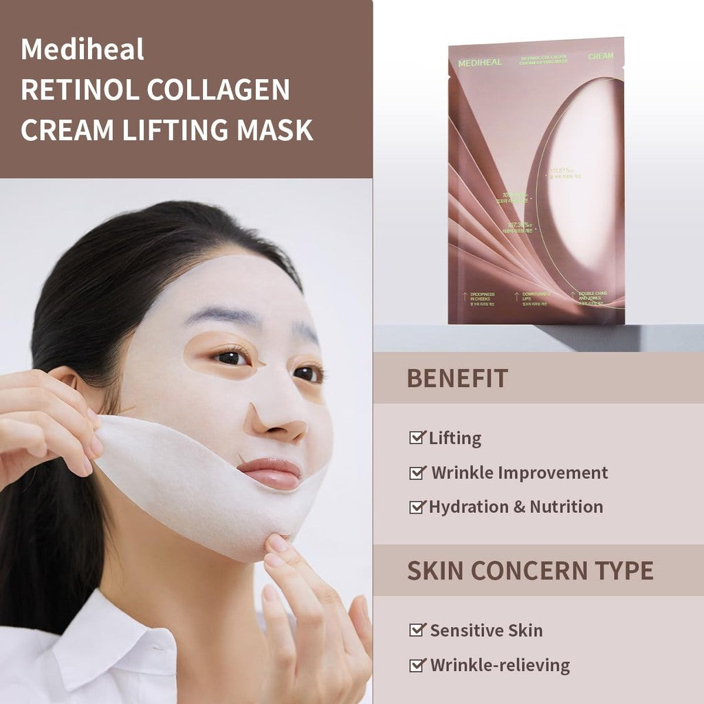 Mediheal Retinol Collagen Cream Lifting Mask