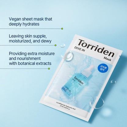 Torriden Dive-In Low Molecule Hyaluronic Acid Mask