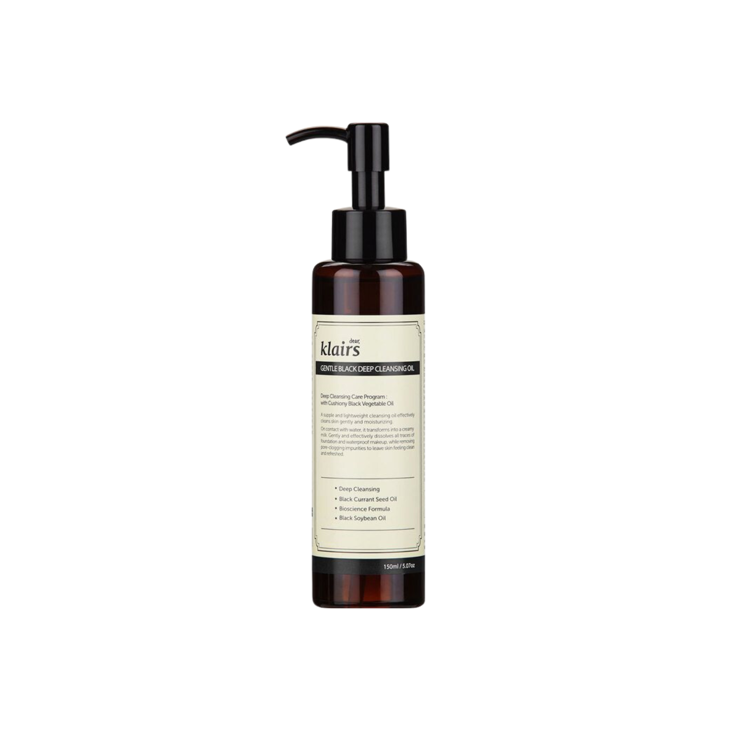 Klairs Gentle Black Deep Cleansing Oil